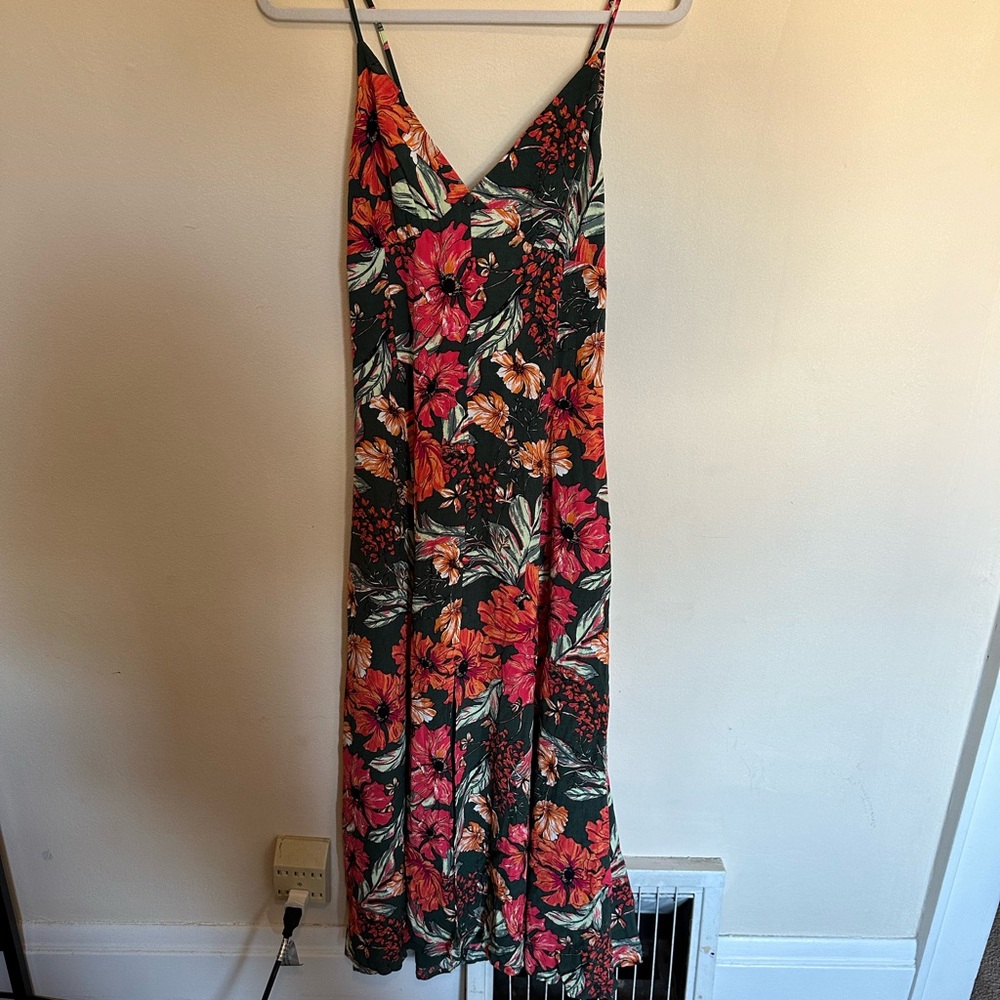 NWT LEITH CAMI MAXI DRESS IN TROPICAL PRINT
